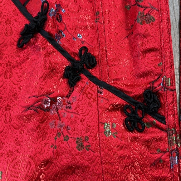 Frederick’s Of Hollywood Elegant Japan’s Red Floral Women's Top Corset Size 34 - Picture 3 of 11